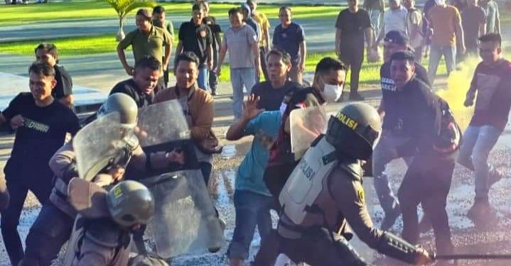 Lewat Simulasi Sispamkota, Polres Pohuwato Permantap Pengamanan Jelang Pilkada 2024