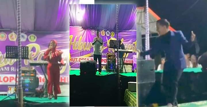 Dua Artis Jebolan Lida Asal Kota Palu Hibur Masyarakat Pada Hut ke – 16 Desa Palopo 